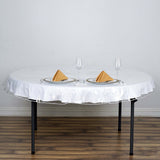 70 inch Clear 10 Mil Thick Eco-friendly Vinyl Waterproof Tablecloth PVC Round Disposable Tablecloth