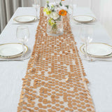 13x108inch Matte Champagne Big Payette Sequin Table Runner