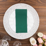 20 Pack | Hunter Emerald Green Soft Linen-Feel Airlaid Paper Dinner Napkins