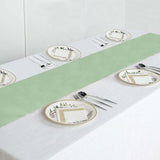 12inch x 108inch Sage Green Polyester Table Runner