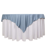 70" Dusty Blue Premium Scuba Wrinkle Free Square Table Overlay, Scuba Polyester Table Topper