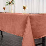 60"x102" Terracotta (Rust) Smooth Satin Rectangular Tablecloth