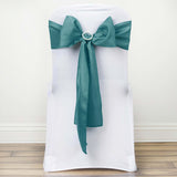 5 PCS | 6inch x 108inch Turquoise Polyester Chair Sash