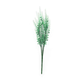 4 Bushes | 14" Green/White Artificial Lavender Flower Plant Stems Greenery