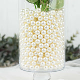 1000 Pack | 10mm Glossy Ivory Faux Craft Pearl Beads & Vase Filler