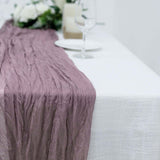 10ft Violet Amethyst Gauze Cheesecloth Boho Table Runner