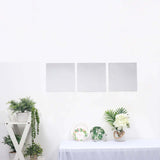 12inch x 12inch Square Mirror Wall Stickers, Acrylic Removable Wall Decals For Home Decor