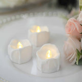 12 Pack | 1.5inch Warm White Realistic Flameless LED Tealight Candles