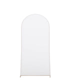 Set of 4 | Matte White Spandex Fitted Wedding Arch Covers