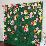 11 Sq ft. | Baby Green Boxwood Hedge Garden Wall Backdrop Mat