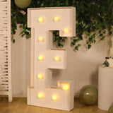 4ft White Large Marquee Light Up Letter E Mosaic Balloon Frame Pre-Cut Foam Board 10 Warm White