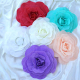 4 Pack | 12inch Large White Real Touch Artificial Foam DIY Craft Roses