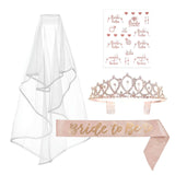 1 Set | Blush Rose Gold Bachelorette Party Bride Decor Accessories Kit