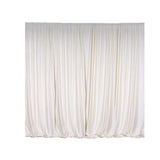 2 Pack Ivory Scuba Polyester Curtain Panel Durable Flame Resistant Backdrops Wrinkle Free