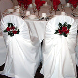 White Polyester Universal Chair Cover, Folding, Dining, Banquet and Standard Size Chair Cover