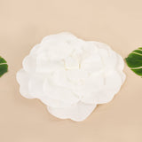 2 Pack | 20Inch Large White Real Touch Artificial Foam DIY Craft Roses