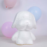 12.5inch DIY White 3D Modeling StyroFoam Puppy, Polystyrene Craft Foam Animal