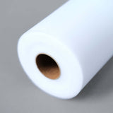 6Inchx100 Yards White Tulle Fabric Bolt, Sheer Fabric Spool Roll For Crafts