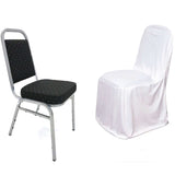 White Stretch Slim Fit Scuba Chair Covers, Wrinkle Free Durable Slip On Chair Covers