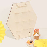 13Inch | Donut Bar Wall Display Stand Hexagonal Detachable Board Dessert Holder