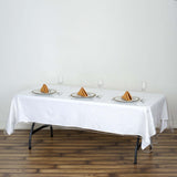 60" x 90" Clear 10 Mil Thick Eco-friendly Vinyl Waterproof Tablecloth PVC Rectangle Disposable Tablecloth