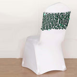 5 Pack | Hunter Emerald Green Big Payette Sequin Round Chair Sashes