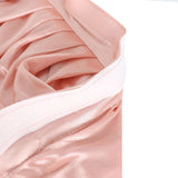 14ft Dusty Rose Pleated Satin Double Drape Table Skirt