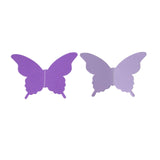 2 Pack | 9ft Purple 3D Paper Butterfly Hanging Garland Streamers, Party String Banners