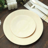 25 Pack | 9inches Eco Friendly Natural Birchwood Wooden Round Dinner Plates