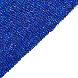 7.5ft Royal Blue Metallic Shimmer Tinsel Spandex Round Backdrop, 2-Sided Wedding Arch Cover