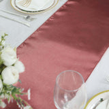 12inch x 108inch Cinnamon Rose Seamless Satin Table Runner