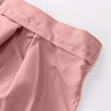 21ft Dusty Rose Pleated Polyester Table Skirt, Banquet Folding Table Skirt