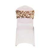 5 pack | Gold | Big Payette Sequin Round Chair Sashes