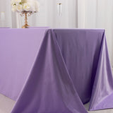 Lavender Lilac Premium Scuba Wrinkle Free Rectangular Tablecloth, Seamless Scuba Polyester