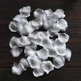 500 Pack Silver Silk Rose Petals Table Confetti or Floor Scatters