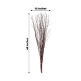 6 Pack Natural Extra Long Willow Tree Branches