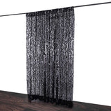 8ftx8ft Black Big Payette Sequin Event Background Drapery Panel, Photo Backdrop Curtain