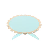 13inch 1-Tier Gold/Mint Cardboard Cupcake Dessert Cake Stand Holder#whtbkgd