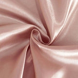 90" Dusty Rose Satin Round Tablecloth#whtbkgd