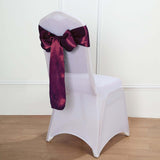 5 pack | 6 x106 inches Eggplant Satin Chair Sash