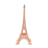 10" Rose Gold Metal Eiffel Tower Table Centerpiece, Decorative Cake Topper#whtbkgd