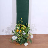 8ft Hunter Emerald Green Spandex Fitted Open Arch Wedding Arch Cover, Double-Sided U-Shaped Backdrop