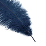 12 Pack | 13-15inch Navy Blue Natural Plume Real Ostrich Feathers, DIY Centerpiece Fillers