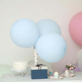 10 Pack | 18inch Matte Pastel Ice Blue Helium or Air Latex Party Balloons