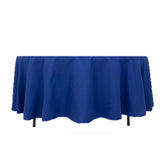 108" Royal Blue Cotton Blend Round Tablecloth