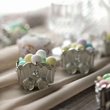 12 Pack | Silver Chariot Party Favor Gift Boxes, Candy Treat Containers