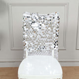 Silver Big Payette Sequin Chiavari Chair Slipcover