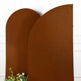 7ft Cinnamon Brown Spandex Half Moon Chiara Backdrop Stand Cover