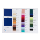 Polyester Fabric Sample Book - 35 Colors, High-Quality Swatches for Upholstery, Sewing and Craft