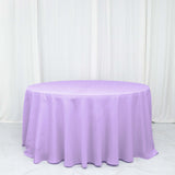 132inc Lavender Lilac Seamless Polyester Round Tablecloth